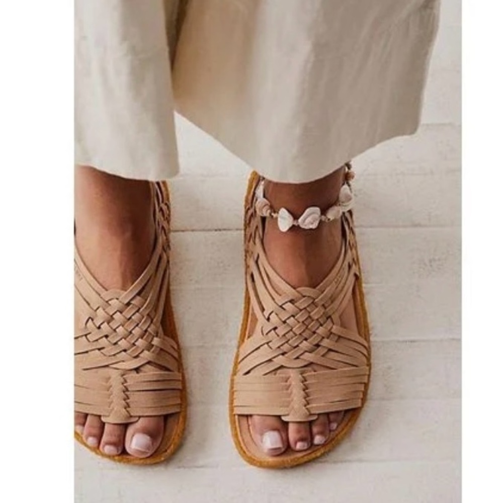 Malibu canyon sandals, Tan leather, new in box, super comfortable sole